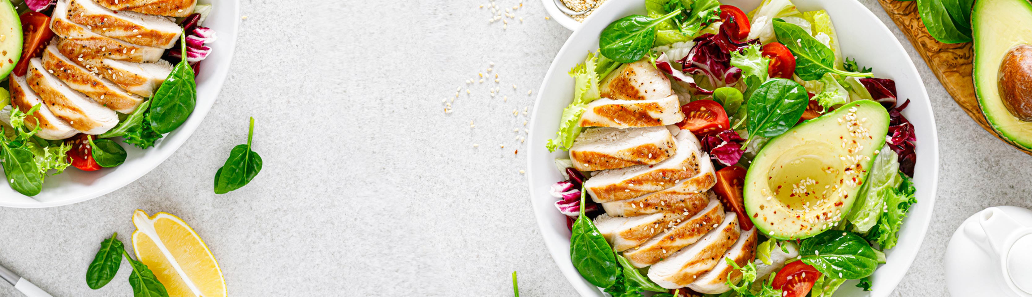 banner world food day insalata pollo verdura avocado